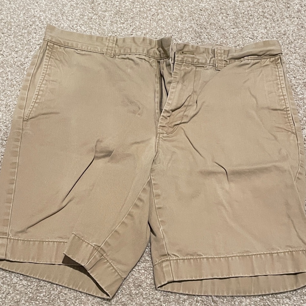 J. Crew Men's Khaki Flat Front Shorts